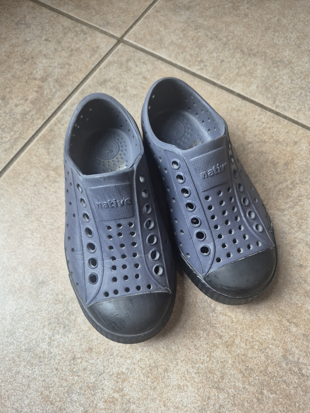 Native Kids Slip-On Water Shoes in Navy and Black